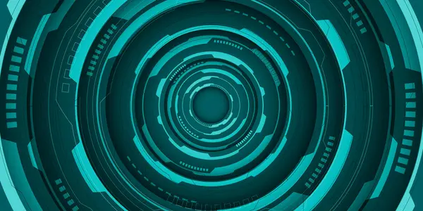 Soyut yeşil ton siber devre geometrik teknoloji fütüristik tasarım modern yaratıcı arka plan çizimi.