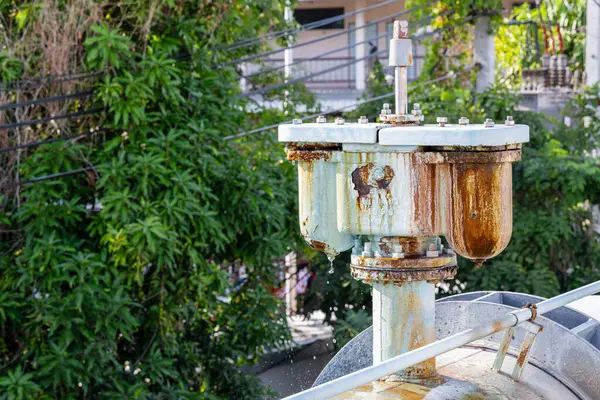 City Water Metal Pump Has Been Corroded Weather Rust Occurs — Stock Photo, Image