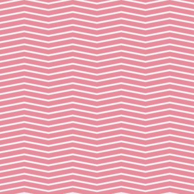 Pembe ve beyaz zigzag sembol desenli, dikişsiz desenli retro tasarımı var. Sevgililer Günü ve aşk rengi konsepti.