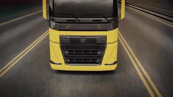 現代の貨物を輸送する船舶 トラック 飛行機 — ストック動画