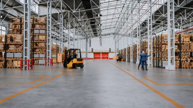 Forkliftler de dahil olmak üzere bütünleşik ulaşım sistemi