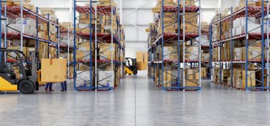 Forkliftler de dahil olmak üzere bütünleşik ulaşım sistemi