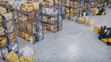 Forkliftler de dahil olmak üzere bütünleşik ulaşım sistemi