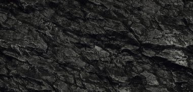 Siyah kaya dokusunun soyut üç boyutlu tasarımı, arka plan, tasarım elementleri veya endüstriyel illüstrasyon temaları için idealdir. 3B, görüntüleme, illüstrasyon.