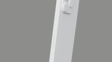 UI grafikli 3B cep telefonu modeli