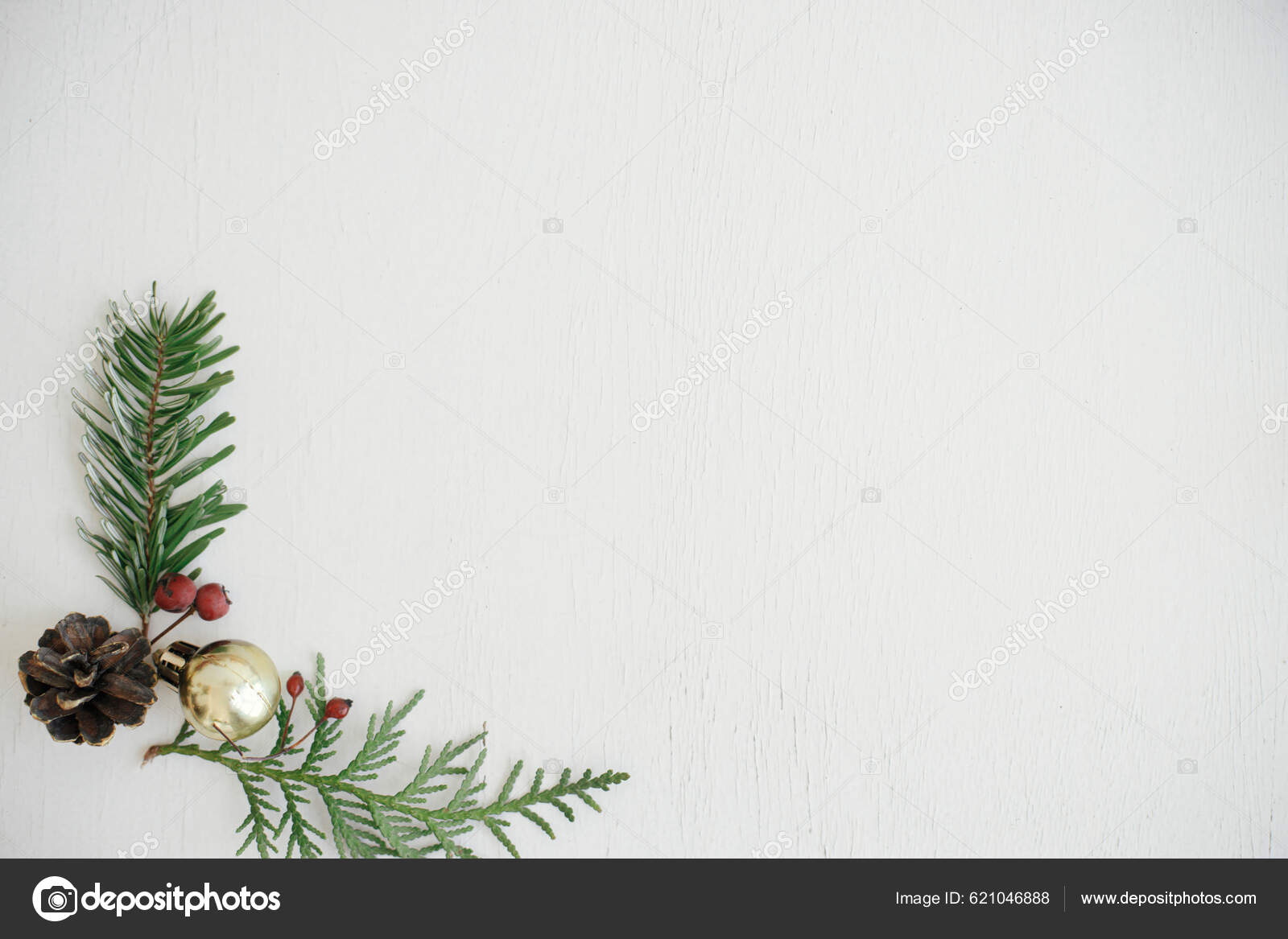 Christmas angel, stars, pine cones, candle, thread, scissors on rustic  wood. Handmade scandi decor Stock Photo by Sonyachny