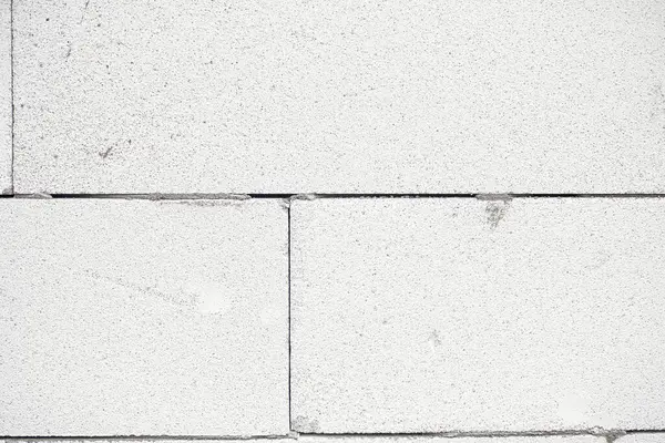 Aerated Concrete Blocks Wall Autoclaved Aerated Concrete Blocks Masonry Close — Fotografia de Stock