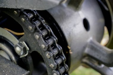 Bisiklet zinciri yakın görünüm