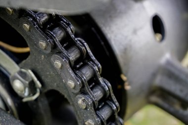 Bisiklet zinciri yakın görünüm