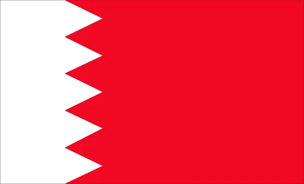 Bahreyn Bayrak Tasarımı Çizim Vektörü — Stok Vektör