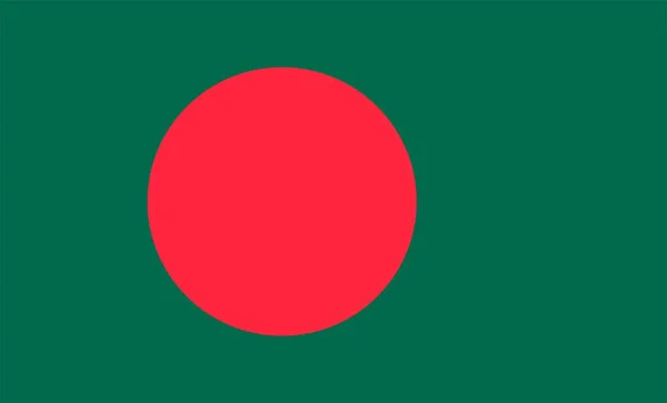 Bangladesh Bandera Diseño Ilustración Vector — Vector de stock