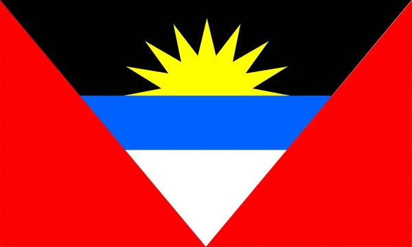 Antigua Barbuda Flag Design Vectors — Stock Vector