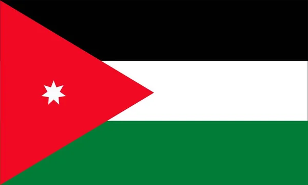 Jordan Flag Design Vectors — Archivo Imágenes Vectoriales