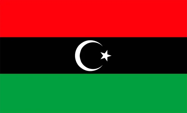 Libya Flag Design Illustrations Vectors — Archivo Imágenes Vectoriales