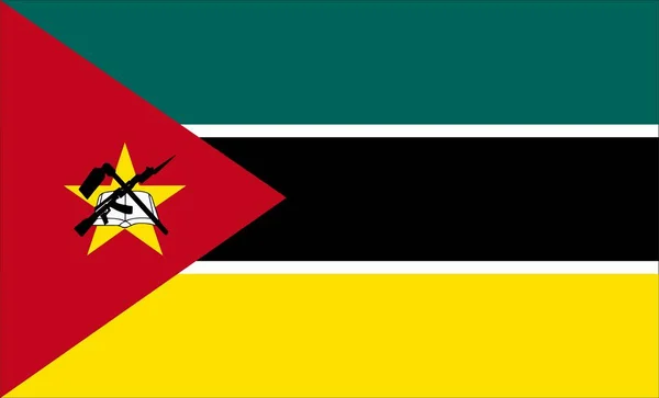 Mozambique Flag Design Vectors — Vetor de Stock