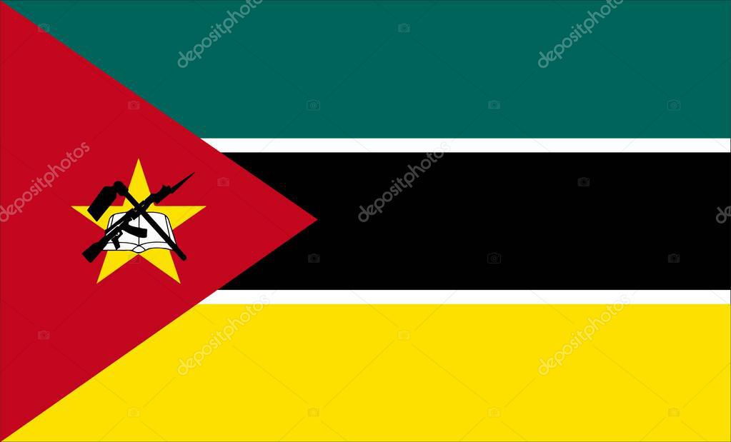 Mozambique Flag Design Vectors