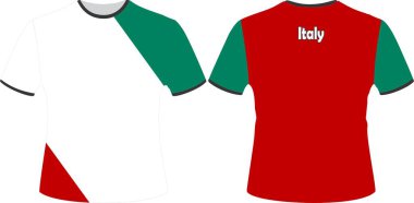 T Shirts Design with Italy Flag Vector