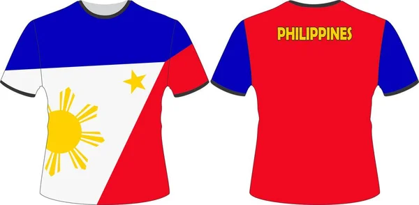 Shirts Design Philippines Flag Vector — Stockvektor