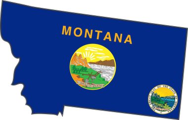 Montana State ABD Haritası