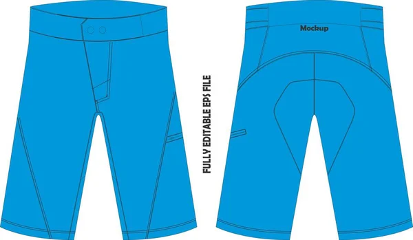 Mountain Bike Shorts Vectores Burla — Vector de stock