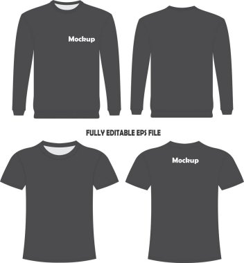  Uzun kollu t-shirt Örnekleme Vektörleri 