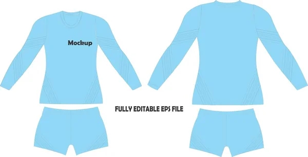 Volejbal Uniform Jersey Šortky Pro Ženy — Stockový vektor