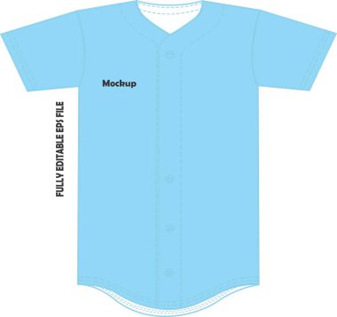Beyzbol Jersey şablonları Vektör