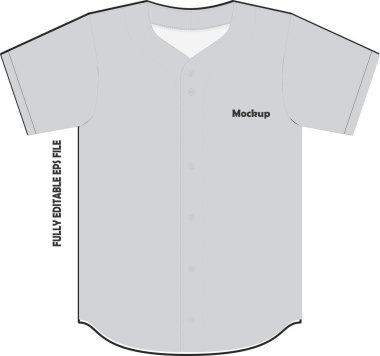 Beyzbol Jersey şablonları Vektör