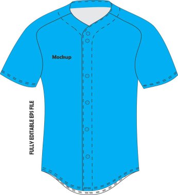 Beyzbol Jersey şablonları Vektör