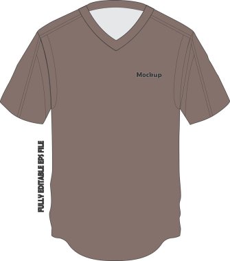 Beyzbol Full Button Two Button V Neck Jersey Mock Vektörleri