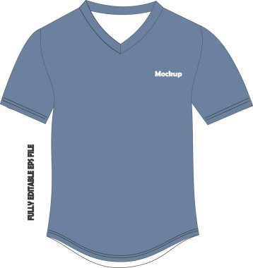 Beyzbol Full Button Two Button V Neck Jersey Mock Vektörleri