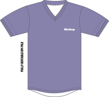 Beyzbol Full Button Two Button V Neck Jersey Mock Vektörleri