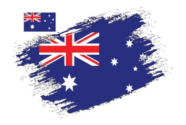 Fırça Tasarımı Avustralya Bayrak Vektörü
