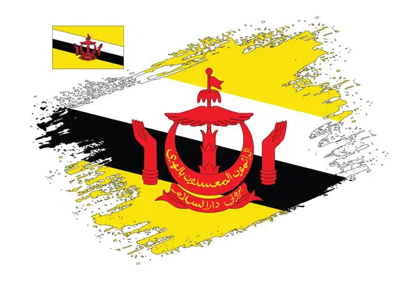 Brunei Zászlóvektor — Stock Vector