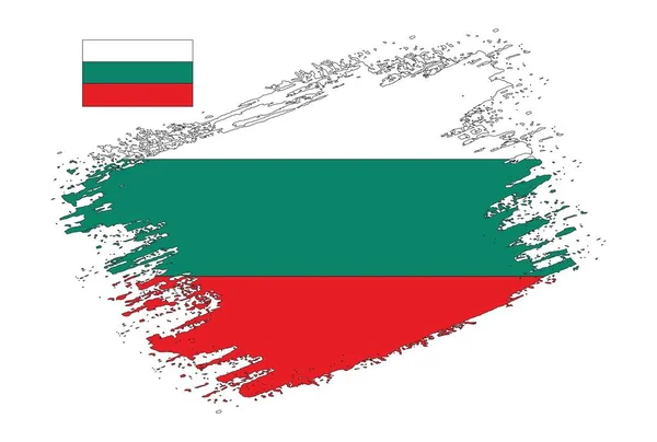 Brush Design Bulgaria Flag Vector — Stock Vector