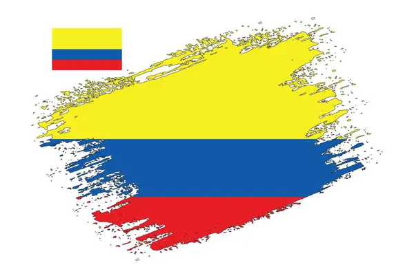 Brush Design Kolumbia Zászlóvektor — Stock Vector