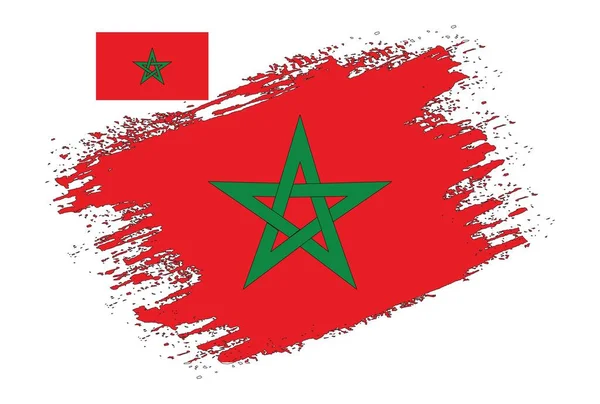 Вектор Иллюстрации Флага Марокко — стоковый вектор