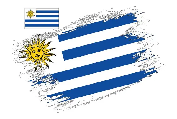 Вектор Иллюстрации Флага Уругвая — стоковый вектор