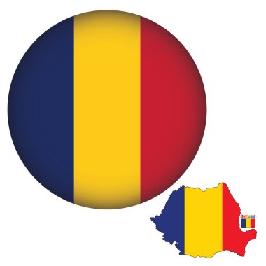 Romanya Bayrak Yuvarlak ŞekliName 