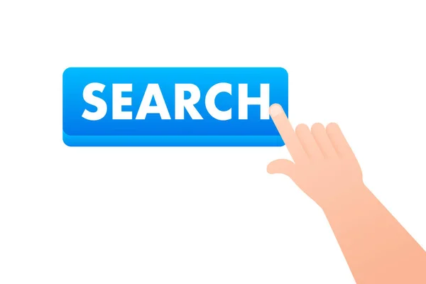 Przycisk Wyszukiwania Kliknij Pasek Wyszukiwania Dla Przeglądarki Ilustracja Wektora — Wektor stockowy