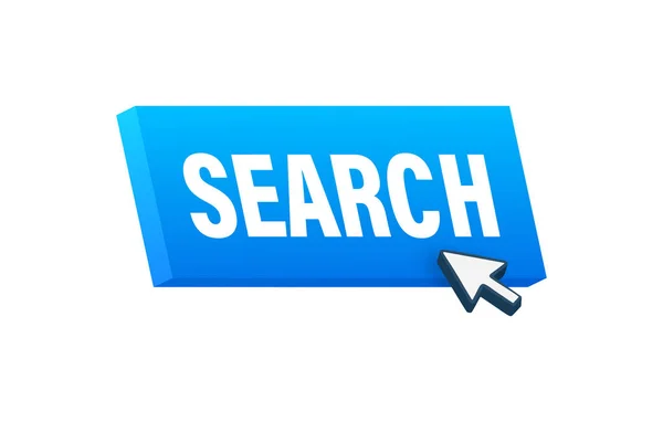 Przycisk Wyszukiwania Kliknij Pasek Wyszukiwania Dla Przeglądarki Ilustracja Wektora — Wektor stockowy