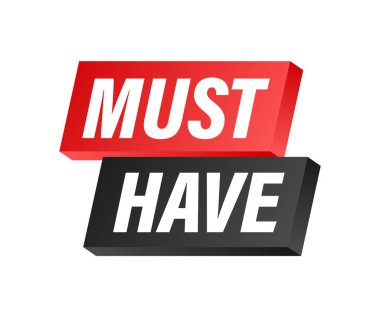 İmza olmalı, etiket. Vektör stok illüstrasyonu.