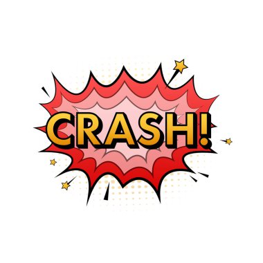 Yazı kazalı komik konuşma baloncukları. Sembol, etiket, özel teklif etiketi, reklam rozeti. Vektör stok illüstrasyonu.