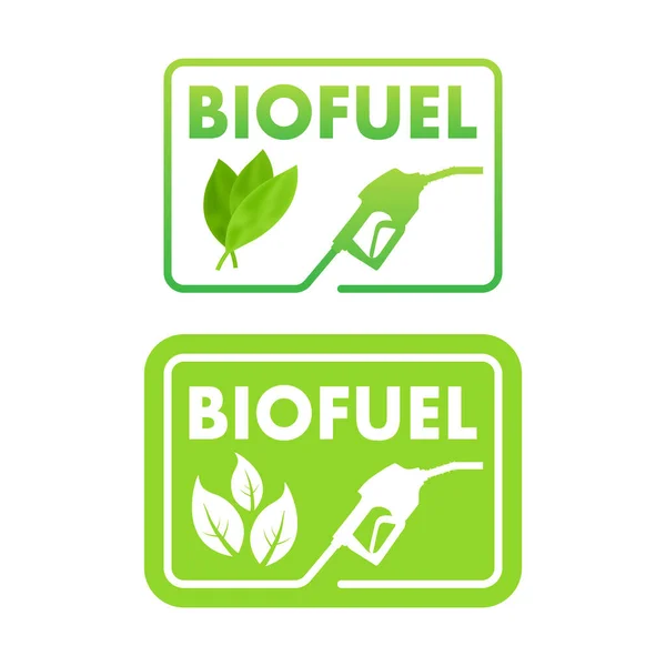 Posto Gasolina Biocombustível Eco Petrol Ilustração Estoque Vetorial —  Vetores de Stock