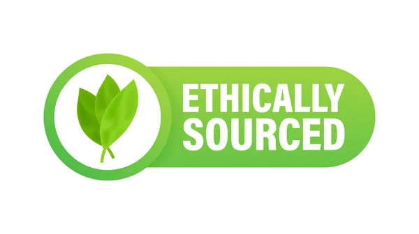 Etik Kaynaklı Doğal Organik Ürünler Vektör Stok Illüstrasyonu — Stok Vektör
