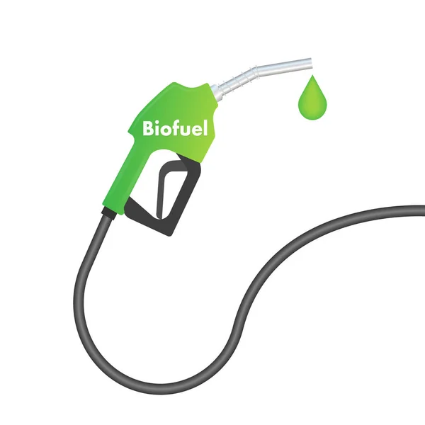Een Biobrandstoftankstation Eco Benzine Voorraadillustratie Van Vectoren — Stockvector