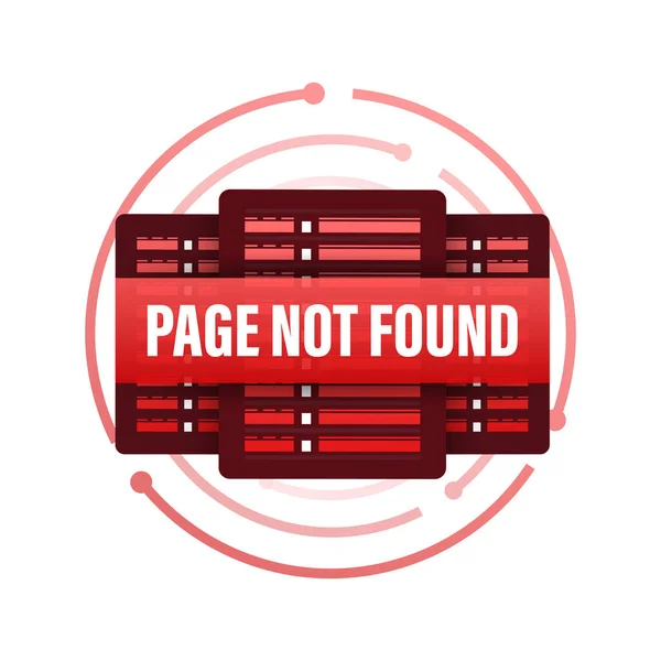 404 Página Encontrada Sitio Web Icono Error Ilustración Stock Vectorial — Vector de stock