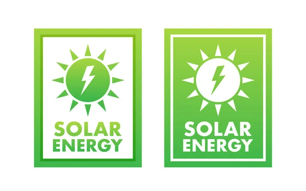 Solenergi Kraftverk Solbatteri Förnybar Energi Illustration Vektorbeståndet — Stock vektor