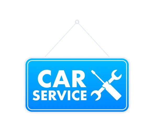 Auto Serviço Carro Reparação Ilustração Estoque Vetorial —  Vetores de Stock