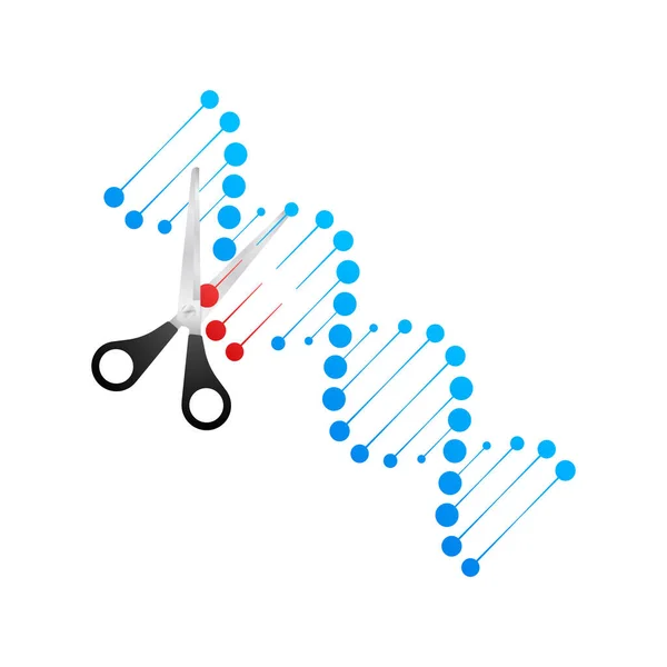 Crispr Gene Editing Tool Genetic Engineering Vector Stock Illustration — Stock Vector